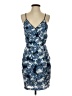 Greylin 100% Polyester Tropical Blue Cocktail Dress Size S - photo 1