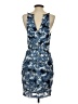 Greylin 100% Polyester Tropical Blue Cocktail Dress Size S - photo 2
