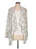 Lush 100% Polyester Checkered-gingham Ivory Blazer Size L - photo 1