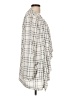 Lush 100% Polyester Checkered-gingham Ivory Blazer Size L - photo 4