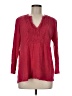 Boden 100% Linen Red Long Sleeve Henley Size M - photo 1