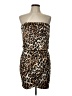 Speechless Animal Print Brown Cocktail Dress Size L - photo 1