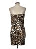 Speechless Animal Print Brown Cocktail Dress Size L - photo 2