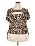 rue21 Brown Short Sleeve Blouse Size 3X - photo 1