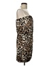 Speechless Animal Print Brown Cocktail Dress Size L - photo 4