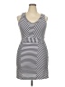 Cremieux Stripes White Casual Dress Size XXL - photo 1