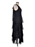 Taylor 100% Polyester Polka Dots Black Cocktail Dress Size 10 - photo 4