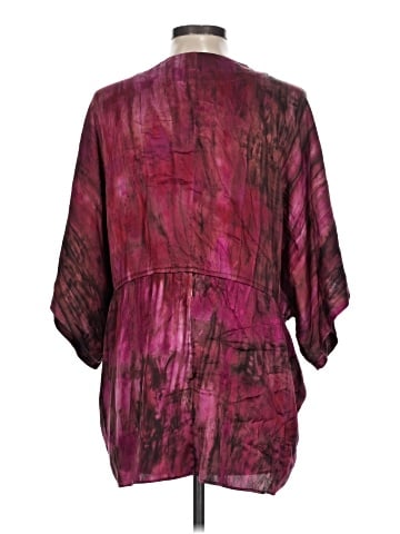 Alice + Olivia 3/4 Sleeve Silk Top (view 2)