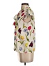 Maison d' Amelie 100% Polyester Floral Ivory Short Sleeve Blouse Size XS - photo 5