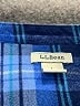 L.L.Bean 100% Cotton Plaid Blue Long Sleeve Button-Down Shirt Size L - photo 7