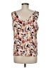Ann Taylor LOFT Outlet 100% Polyester Ivory Sleeveless Blouse Size M - photo 2