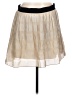 Unbranded 100% Silk Solid Tan Silk Skirt Size L (estimated) - photo 1