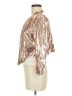 Kardashian Kollection 100% Polyester Metallic Gold Blazer Size M - photo 5