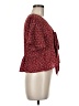 Shein 100% Polyester Burgundy Short Sleeve Blouse Size M - photo 4