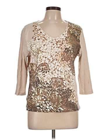 Karen Scott 3/4 Sleeve T-Shirt (view 1)