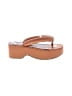 STAUD Solid Tan Brown Flip Flops Size EU 39 - photo 1