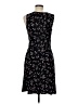 Apt. 9 Floral Black Casual Dress Size M - photo 2