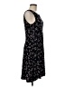 Apt. 9 Floral Black Casual Dress Size M - photo 4
