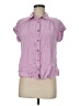 Rose + Olive 100% Rayon Purple Short Sleeve Blouse Size M - photo 1