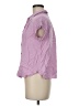 Rose + Olive 100% Rayon Purple Short Sleeve Blouse Size M - photo 5