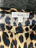 A.L.C. 100% Cotton Animal Print Brown Short Sleeve Blouse Size S - photo 7