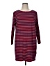 Assorted Brands Stripes Burgundy Red Casual Dress Size XL - photo 1
