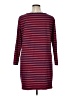 Assorted Brands Stripes Burgundy Red Casual Dress Size XL - photo 2