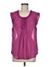 Gap Outlet 100% Polyester Pink Purple Sleeveless Blouse Size M - photo 1
