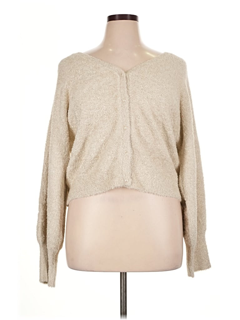 Pre-owned On 34th Cardigan Sweater In Tan