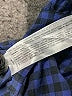 MNG Checkered-gingham Blue Long Sleeve Blouse Size 4 - photo 8