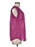 Gap Outlet 100% Polyester Pink Purple Sleeveless Blouse Size M - photo 4