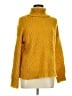 Hem & Thread 100% Acrylic Yellow Turtleneck Sweater Size M - photo 1