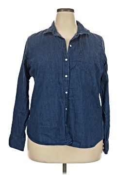 J.Crew Factory Store Long Sleeve Button-Down Shirt (view 1)