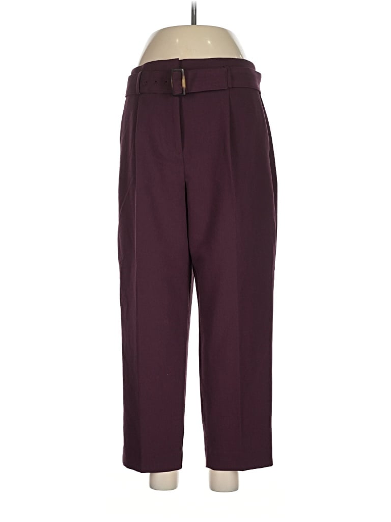 Pre-owned Ann Taylor Dress Pants In Burgundy