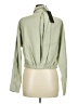 Know One Cares Green Long Sleeve Blouse Size M - photo 2