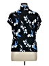 Nine West Floral Black Short Sleeve Blouse Size 0X - photo 2