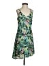Xhilaration 100% Polyester Tropical Green Cocktail Dress Size S - photo 1