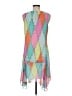 CeCe Graphic Teal Cocktail Dress Size 8 - photo 2