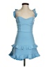 Lucy In The Sky 100% Polyester Blue Sleeveless Top Size S - photo 1
