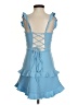 Lucy In The Sky 100% Polyester Blue Sleeveless Top Size S - photo 2