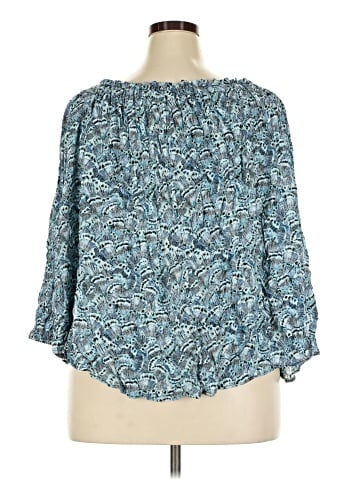 Terra & Sky 3/4 Sleeve Blouse (view 2)