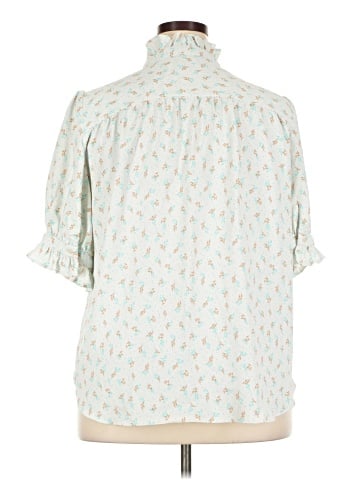 Ann Taylor 3/4 Sleeve Button-Down Shirt (view 2)