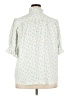 Ann Taylor Floral Teal 3/4 Sleeve Button-Down Shirt Size XXL - photo 2