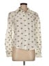Stockholm Atelier & Other Stories 100% Cotton Floral Ivory Long Sleeve Blouse Size 6 - photo 1