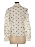 Stockholm Atelier & Other Stories 100% Cotton Floral Ivory Long Sleeve Blouse Size 6 - photo 2