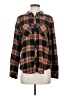 Maurices Plaid Brown Long Sleeve Button-Down Shirt Size S - photo 1
