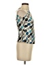 Ann Taylor Blue Sleeveless Blouse Size 0 Petite - photo 4