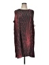 Halogen 100% Polyester Graphic Burgundy Cocktail Dress Size 18 - photo 1