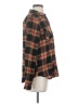 Maurices Plaid Brown Long Sleeve Button-Down Shirt Size S - photo 4