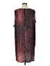 Halogen 100% Polyester Graphic Burgundy Cocktail Dress Size 18 - photo 2